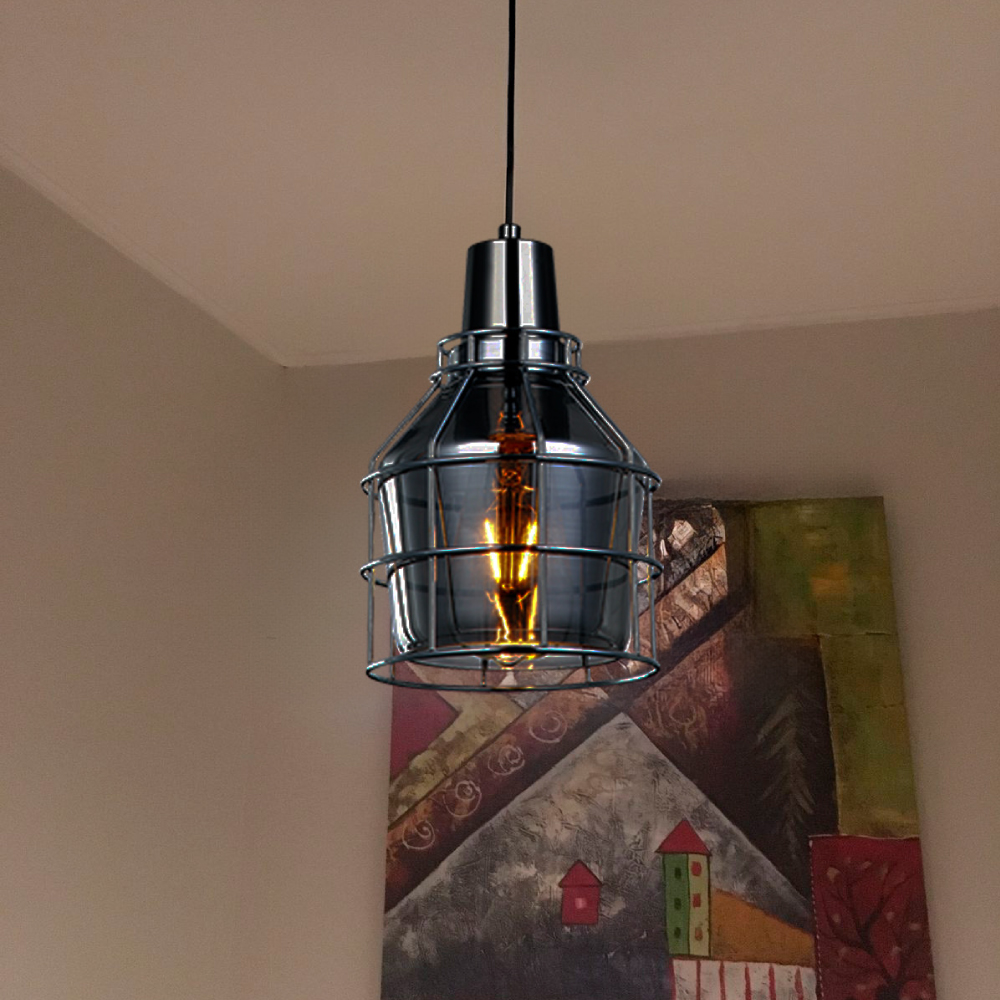 Lámpara colgante E27, LD3018SP-1L