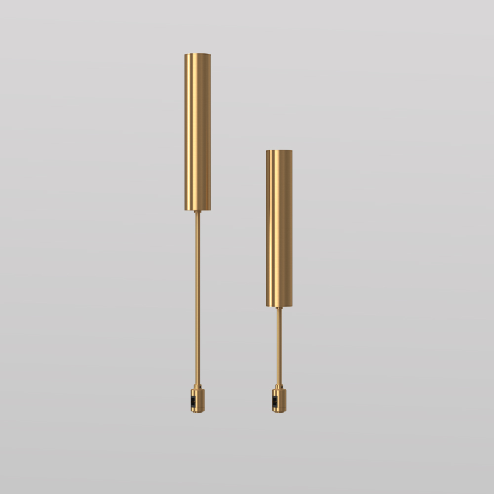 Soporte conductor de suspensión simple (con caja tubular para driver + cable eléctrico interno) para 1 riel magnético, LD3284